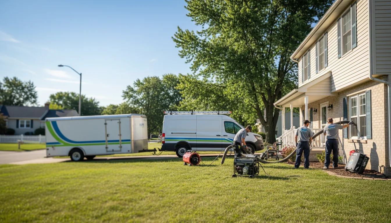 Flooded Basement Restoration And Cleanup With Repair in Burtrum, MN near me